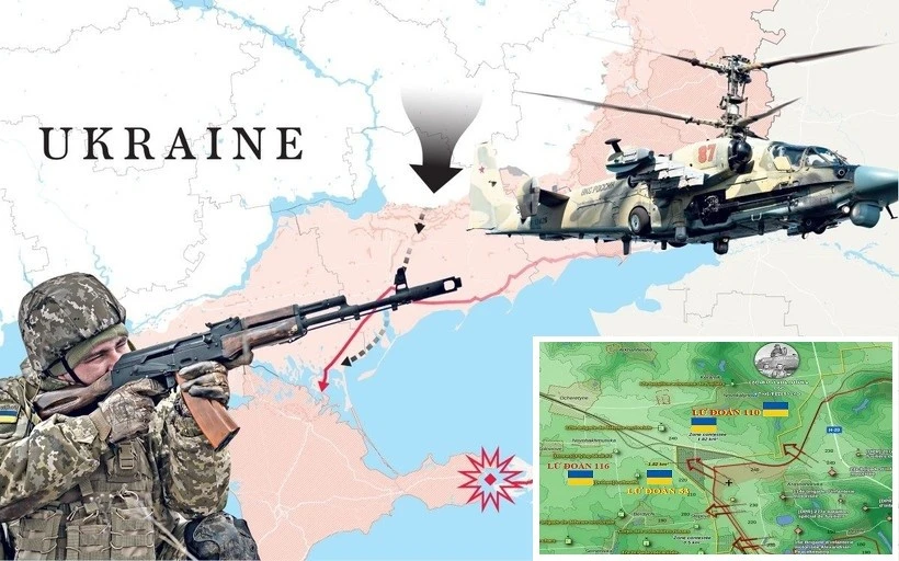 Nga đánh mạnh, dàn mỏng lực lượng Ukraine trên chiến tuyến hơn 1000km