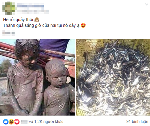 Ảnh dễ thương của hai bé nhận được hàng nghìn lượt thích.