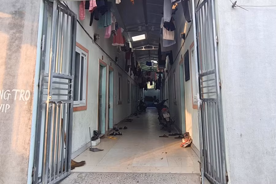 Một nhà trọ gần khu công nghiệp Bắc Vinh.