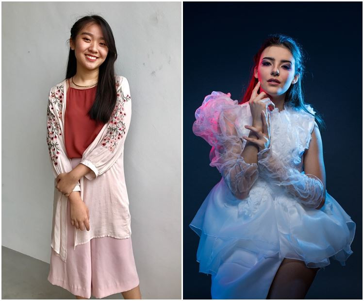 Ảnh trái: Nhà thiết kế sinh viên của Trường Thời trang và Thiết kế MDIS, Agata Maureen Ảnh phải: Người mẫu Singapore mặc một trong những thiết kế từ bộ sưu tập ở năm học đầu tiên của Maureen Ảnh trái: Nhà thiết kế sinh viên của Trường Thời trang và Thiết kế MDIS, Agata Maureen Ảnh phải: Người mẫu Singapore mặc một trong những thiết kế từ bộ sưu tập ở năm học đầu tiên của Maureen