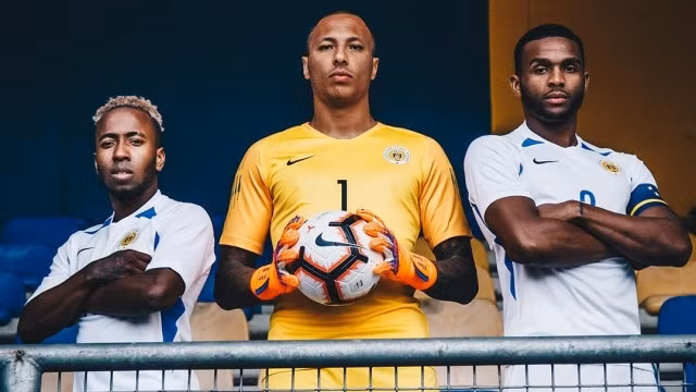 Elson Hooi, Eloy Room và Cuco Martina (từ trái sang) là những trụ cột của tuyển Curacao.