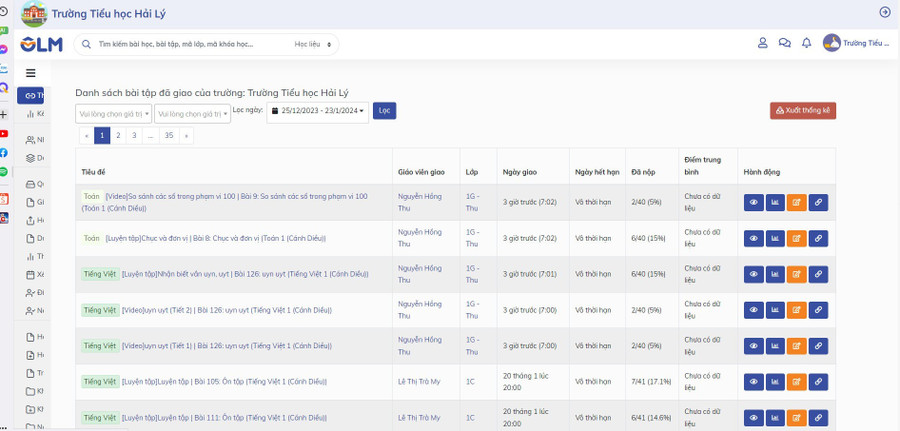 Trường Tiểu học Hải Lý đã xây dựng kế hoạch dạy trực tuyến nếu trời chuyển rét từ đầu năm học. Trường Tiểu học Hải Lý đã xây dựng kế hoạch dạy trực tuyến nếu trời chuyển rét từ đầu năm học.