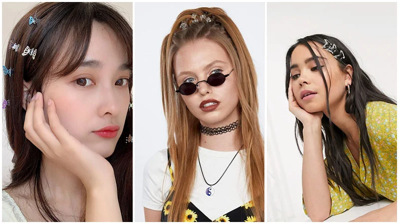 Kẹp bướm là một sự bổ sung dễ thương cho phong cách Y2K. Kẹp bướm là một sự bổ sung dễ thương cho phong cách Y2K.