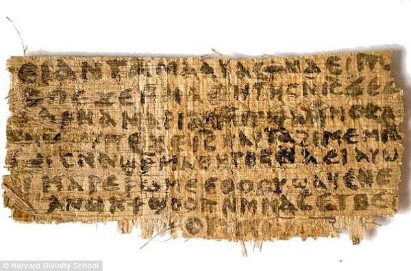 Bản Phúc Âm của vợ Chúa Jesus được công bố vào năm 2012