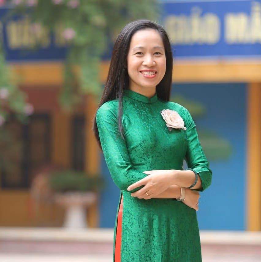 Cô Nguyễn Nguyệt Ngư - Tổ trưởng tổ Ngoại ngữ, Trường THCS Thái Thịnh.