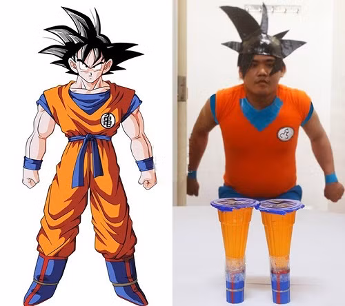 Songoku chân ngắn.