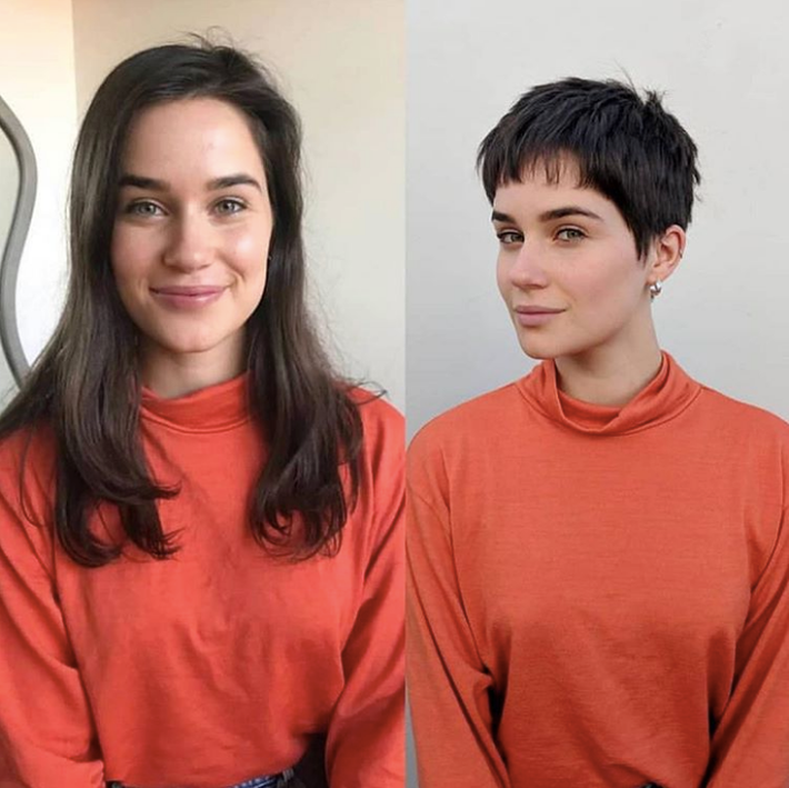 Chưa cần cất công make up lồng lộn, 10 cô nàng này chỉ cắt tóc thôi mà nhan sắc đã thăng hạng đến khó tin - Ảnh 2.