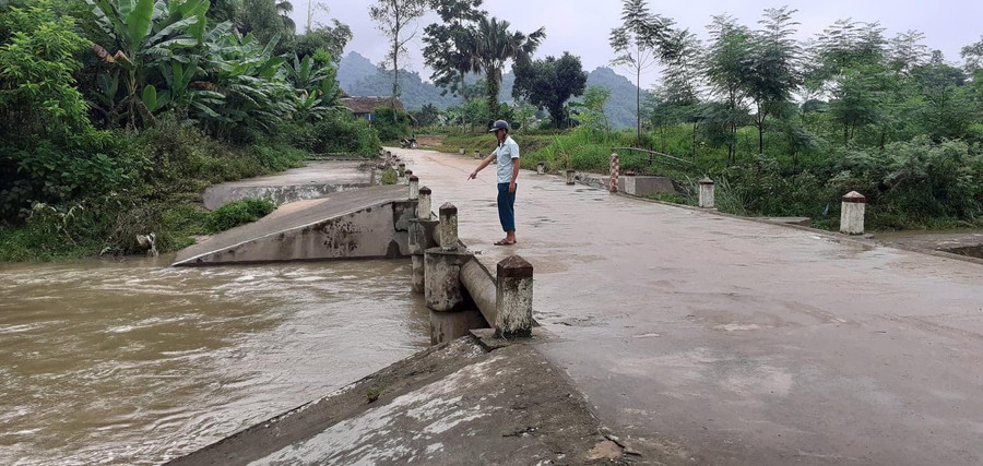 Ngầm tràn nơi xảy ra vụ tai nạn