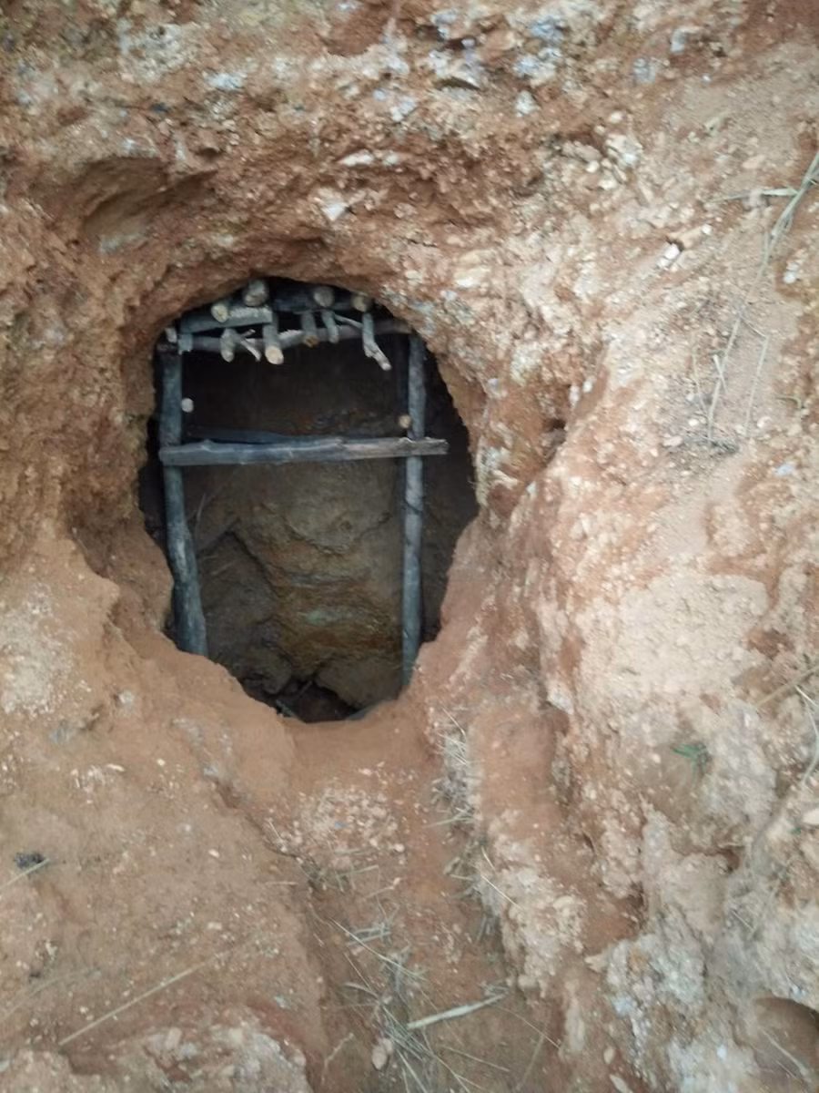 Một hầm vàng vừa mới bị phát hiện tại Đăk Kan