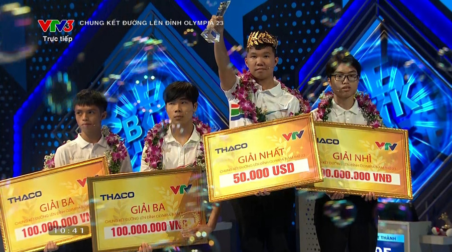 Thanh Hoá lần đầu tiên có thí sinh vô địch Đường lên đỉnh Olympia ảnh 7 Thanh Hoá lần đầu tiên có thí sinh vô địch Đường lên đỉnh Olympia ảnh 7