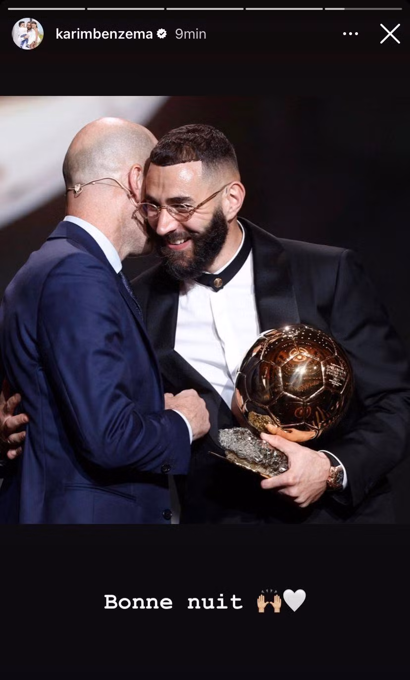 Bức ảnh mới nhất được Benzema đăng tải trên Instagram cá nhân.