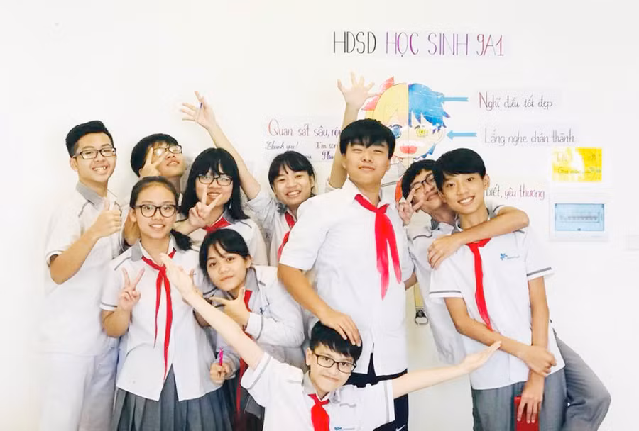 Học sinh Trường THCS &THPT Ban Mai (Hà Nội) trước năm học mới 2018 - 2019