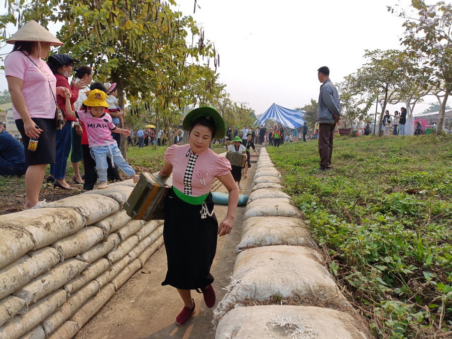 VĐV của đội Công ty Cổ phần Chế biến Nông sản Điện Biên.