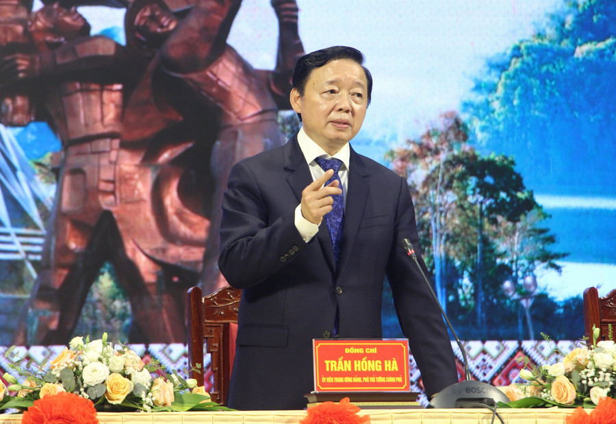 Phó Thủ tướng Trần Hồng Hà phát biểu chỉ đạo Hội thảo.