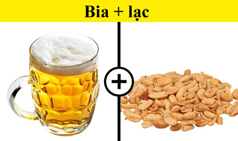 Uống bia với lạc liệu có gây hại sức khỏe?