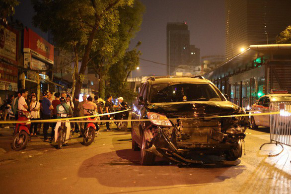 Hiện trường vụ tai nạn.