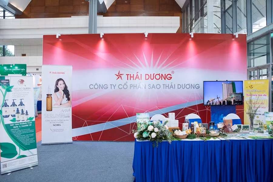 Các sản phẩm của Sao Thái Dương tại một triển lãm của Bộ KH&CN. Các sản phẩm của Sao Thái Dương tại một triển lãm của Bộ KH&CN.