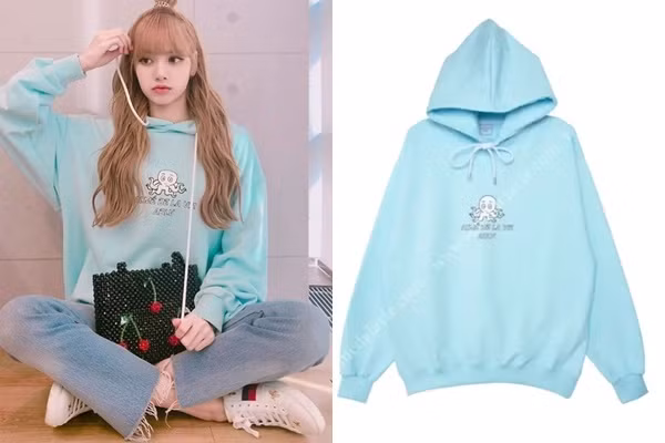 "Choáng" với bộ sưu tập áo nỉ cả trăm triệu đồng của Lisa BLACKPINK ảnh 5 f