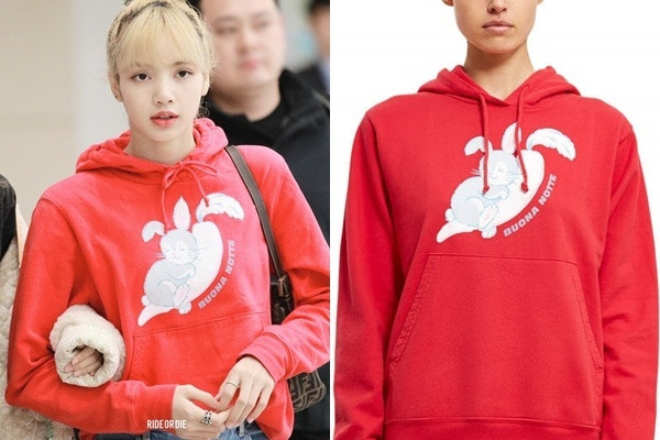 "Choáng" với bộ sưu tập áo nỉ cả trăm triệu đồng của Lisa BLACKPINK ảnh 6 f