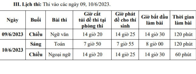 Kỳ thi tuyển sinh vào lớp 10 THPT công lập hệ không chuyên năm học 2023-2024 của tỉnh Nam Định sẽ tổ chức trong hai ngày 9 và 10/6. Kỳ thi tuyển sinh vào lớp 10 THPT công lập hệ không chuyên năm học 2023-2024 của tỉnh Nam Định sẽ tổ chức trong hai ngày 9 và 10/6.