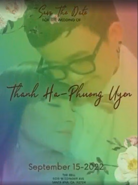 Thiệp cưới độc đáo của cặp đôi Thanh Hà - Phương Uyên.