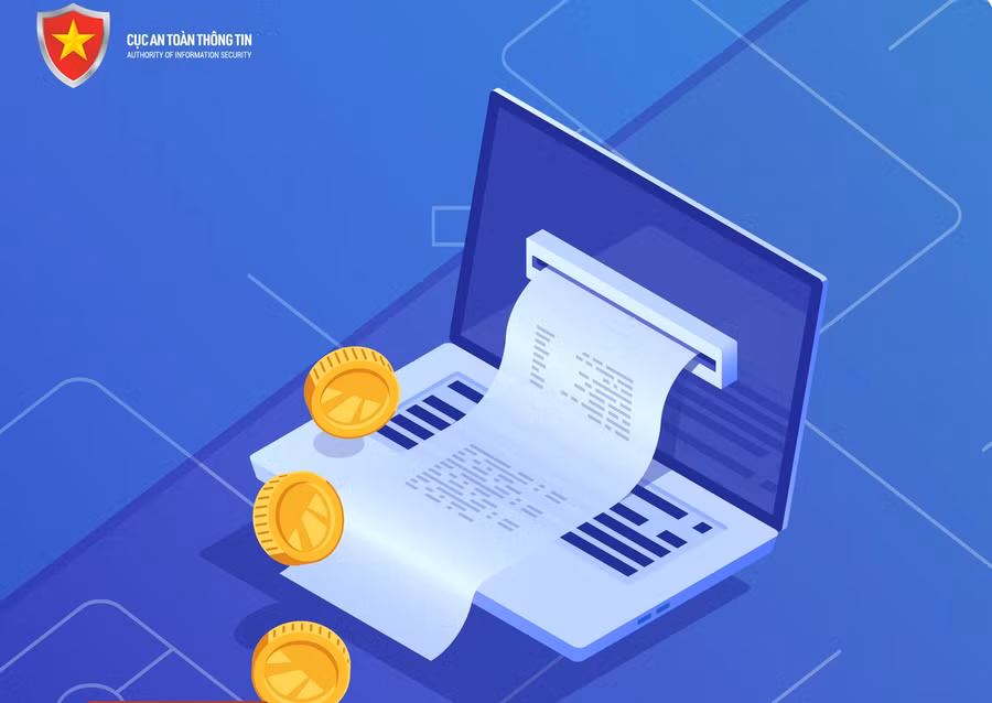 Tạo hóa đơn thanh toán giả để lừa đảo chiếm đoạt tài sản.