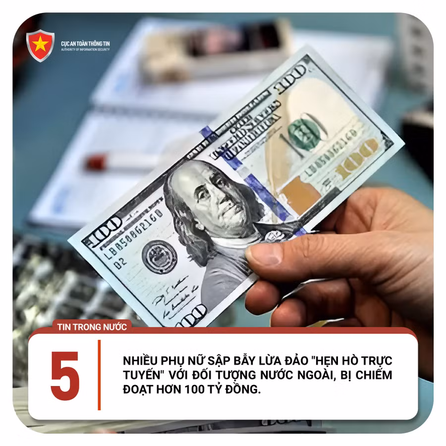 Lừa đảo hẹn hò trực tuyến.