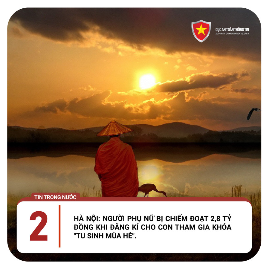 "Khóa tu mùa hè" cũng là phương tiện của kẻ lừa đảo. "Khóa tu mùa hè" cũng là phương tiện của kẻ lừa đảo.