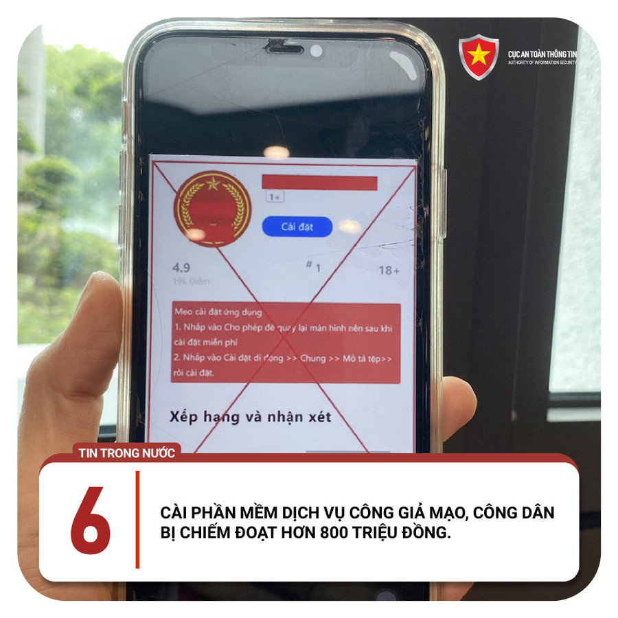 Bẫy qua dịch vụ công giả mạo. Bẫy qua dịch vụ công giả mạo.