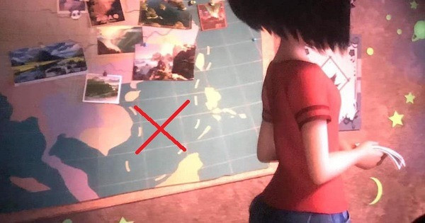 Phim truyện hoạt hình "Everest - Người tuyết bé nhỏ" để lọt hình ảnh liên quan đến "đường lưỡi bò". Phim truyện hoạt hình "Everest - Người tuyết bé nhỏ" để lọt hình ảnh liên quan đến "đường lưỡi bò".