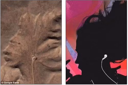 Google Maps phát hiện nhiều khuôn mặt khổng lồ giống hệt người thật - Hình 1