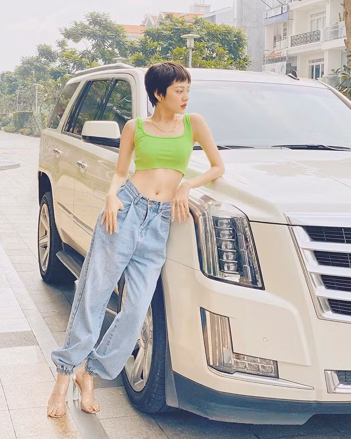 Bảo Anh cắt tóc tém, mặc gợi cảm sau chia tay Hồ Quang Hiếu ảnh 10