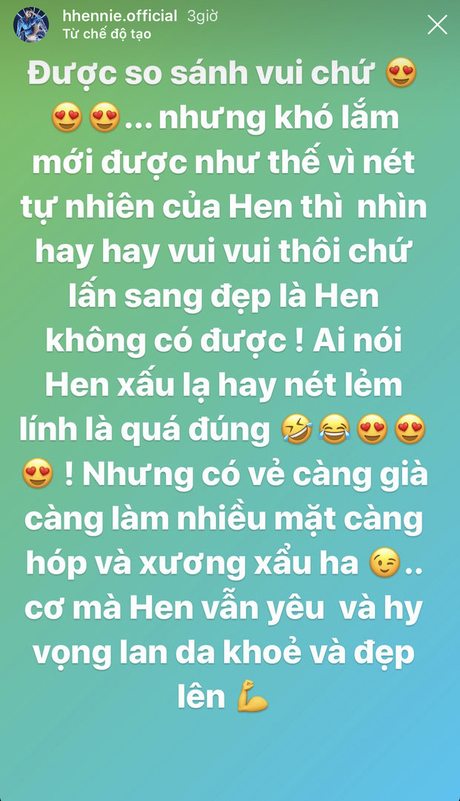 Cô nàng lên tiếng trước nhận xét của cư dân mạng.