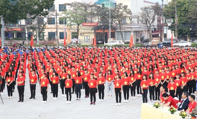 Các đại biểu và hội viên, thanh niên tiêu biểu sẽ tham gia đồng diễn và xếp hình chữ Tổ quốc.