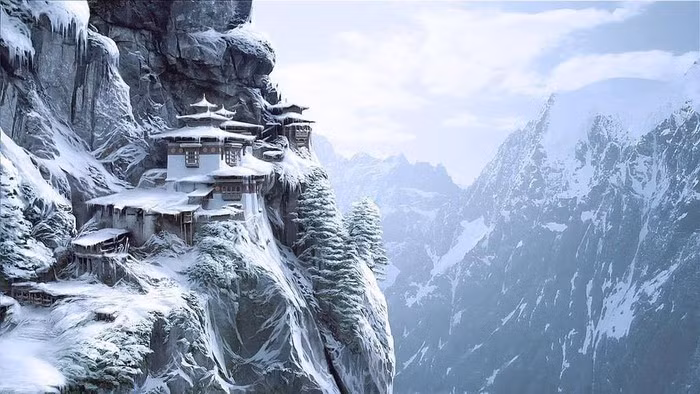 Mùa tuyết rơi tuyệt đẹp tại quốc gia hạnh phúc Bhutan ảnh 4