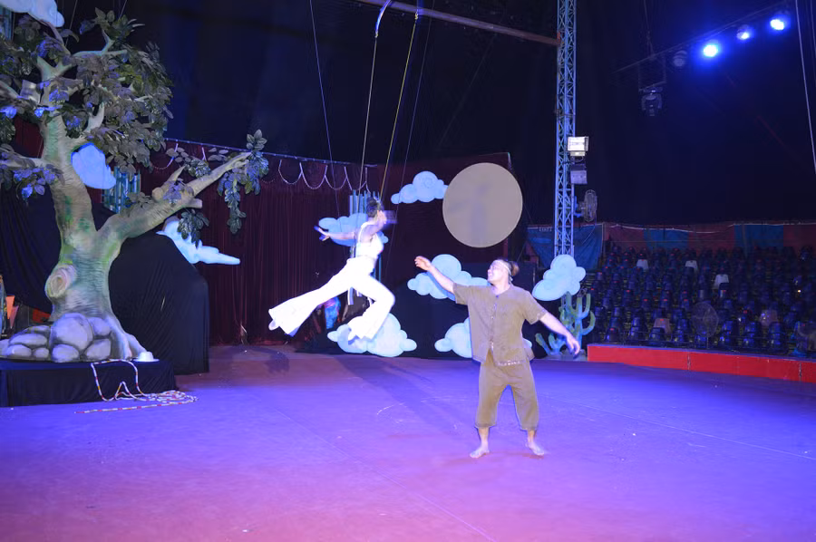 Được biểu diễn là niềm vui lớn lao của nghệ sĩ xiếc.