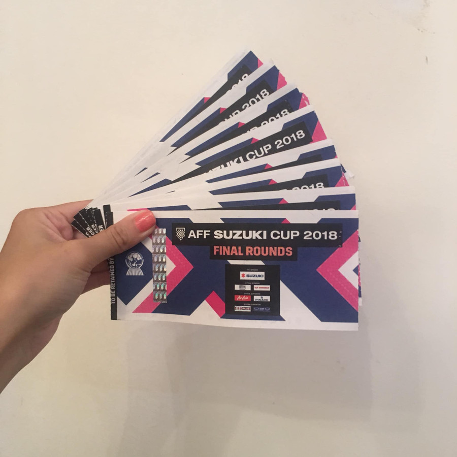 Mẫu vé tại AFF SUZUKY Cup 2018