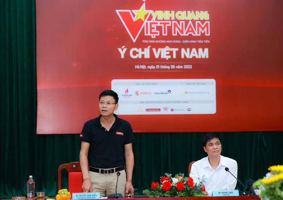 Ông Nguyễn Ngọc Hiển, Tổng Biên tập Báo Lao Động chia sẻ tại buổi họp báo. Ông Nguyễn Ngọc Hiển, Tổng Biên tập Báo Lao Động chia sẻ tại buổi họp báo.