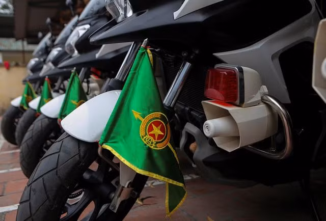 Dàn xe dẫn đoàn CSGT Hà Nội sẵn sàng cho Thượng đỉnh Mỹ - Triều