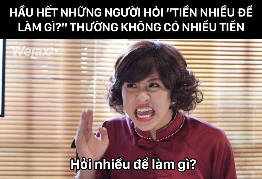 Cả facebook thi nhau giải mã "tiền nhiều để làm gì"?