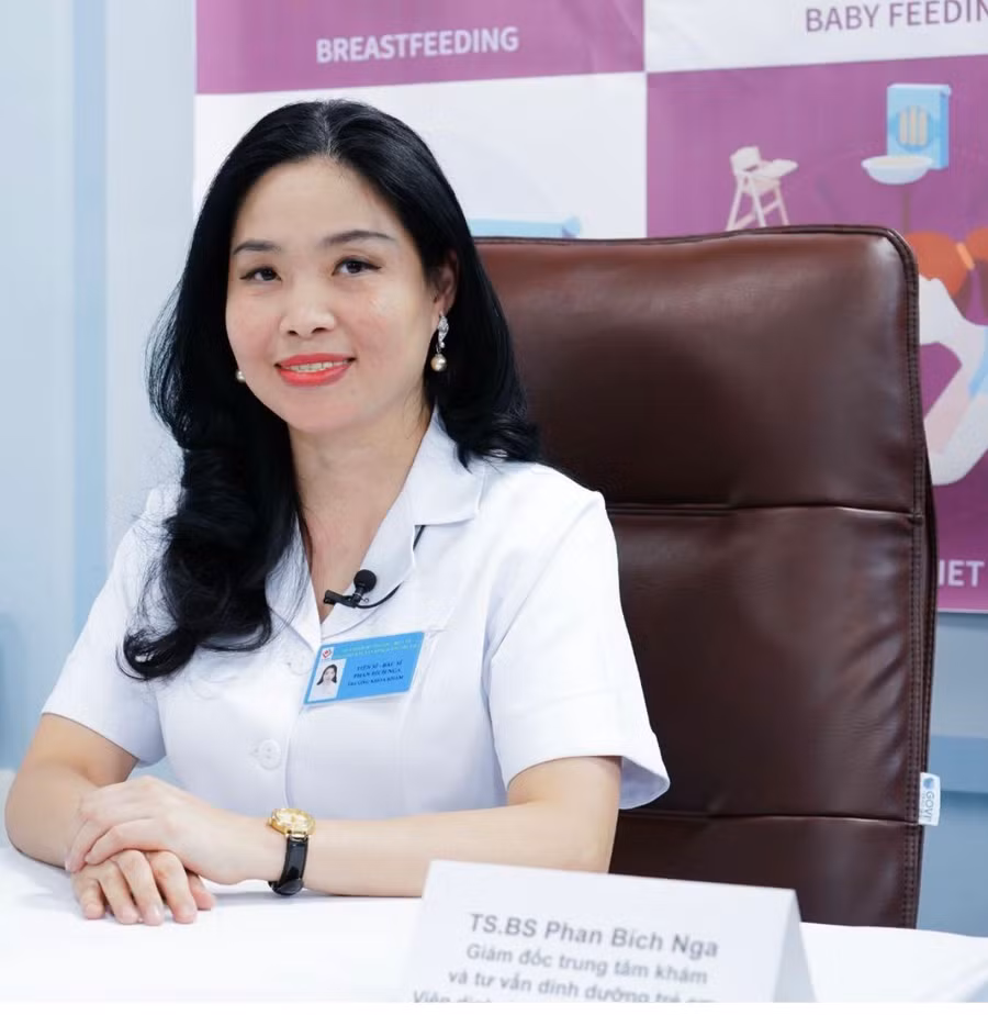 TS.BS Phan Bích Nga - Giám đốc Trung tâm khám và tư vấn dinh dưỡng trẻ em, Viện Dinh dưỡng quốc gia.