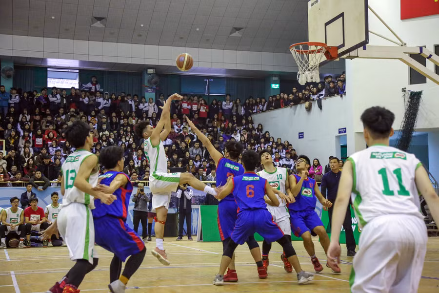 Giải bóng rổ học sinh phổ thông Hà Nội luôn thu hút được đông đảo các trường tham dự