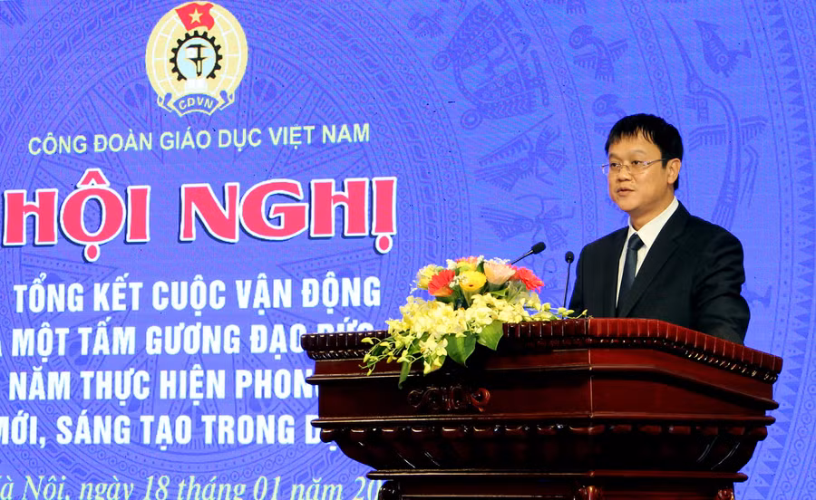 Thứ trưởng Lê Hải An phát biểu