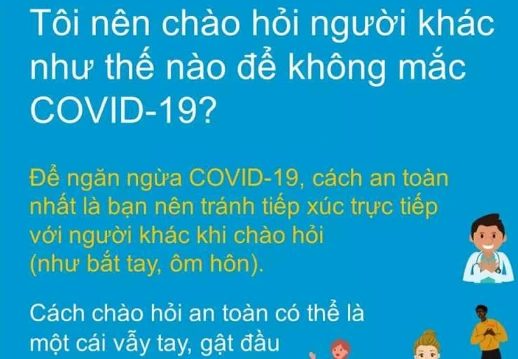 Nên chào hỏi người khác thế nào để không mắc Covid-19?