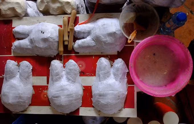 Làng đồ chơi Trung Thu tất bật vào mùa