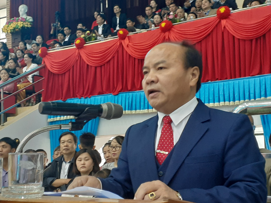 Ông Đào Hoài Nam – Phó chủ tịch UBND Tp Điện Biên Phủ phát biểu khai mạc