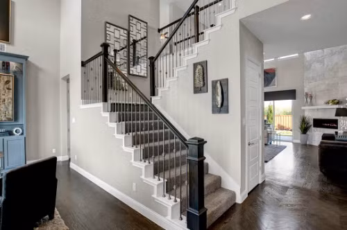 Các ngôi nhà ở phương Tây không quá chú trọng số bậc cầu thang. Ảnh: Gehan Homes.