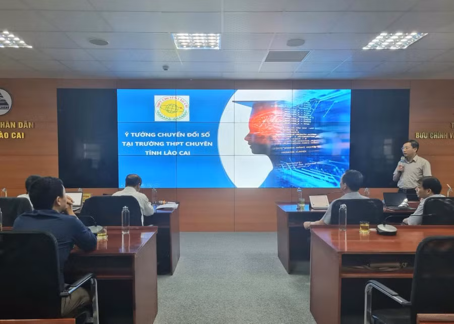 Dạy và học của Trường THPT Chuyên Lào Cai gắn liền với chuyển đổi số.