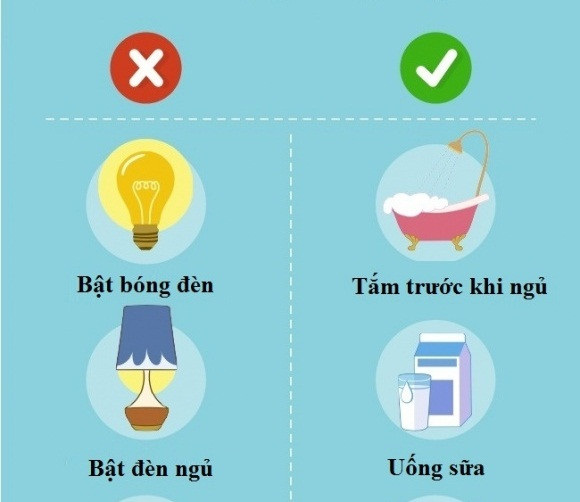 Hãy bỏ ngay thói quen bật đèn khi ngủ nếu trong phòng có trẻ em