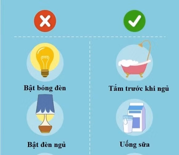 Hãy bỏ ngay thói quen bật đèn khi ngủ nếu trong phòng có trẻ em
